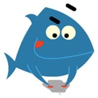 Happy Blue Fish