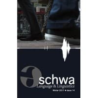 Schwa: Language and Linguistics