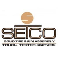 Setco Solid Tire and Rim Assembly