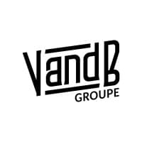 v and b